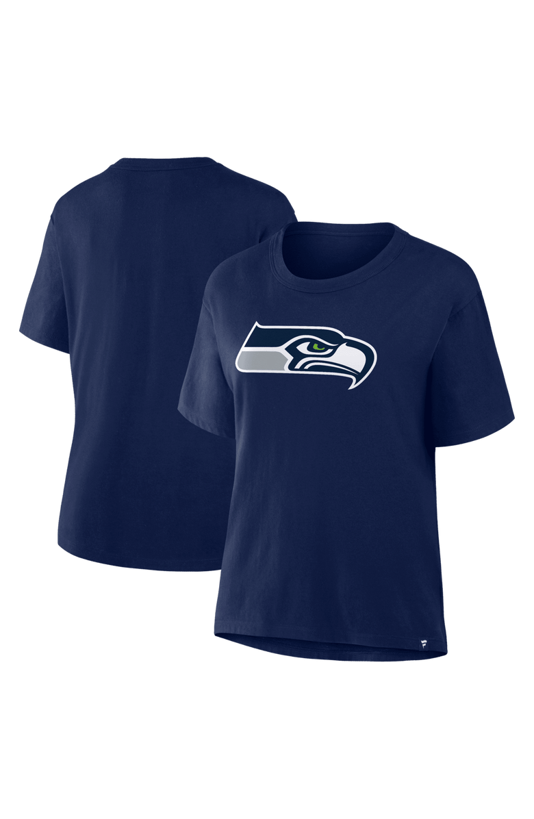 FANATICS Women's Fanatics College Navy Seattle Seahawks Essential Legacy T-Shirt, Main, color, College Navy