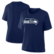 FANATICS Women's Fanatics College Navy Seattle Seahawks Essential Legacy T-Shirt