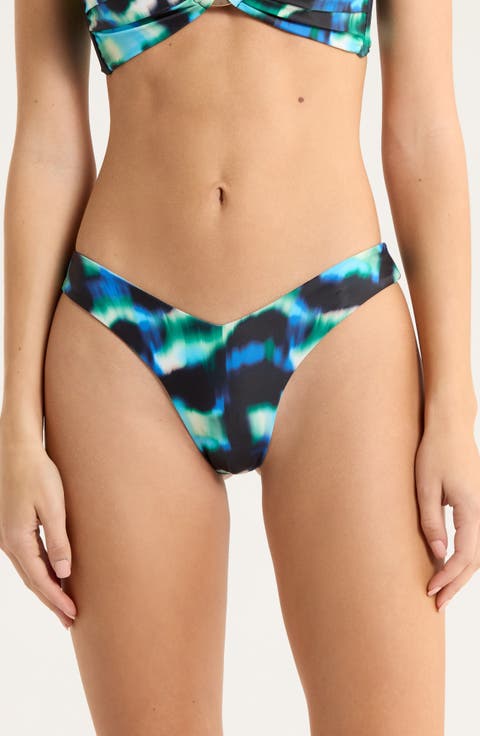 Y-Cut Cheeky Bikini Bottoms