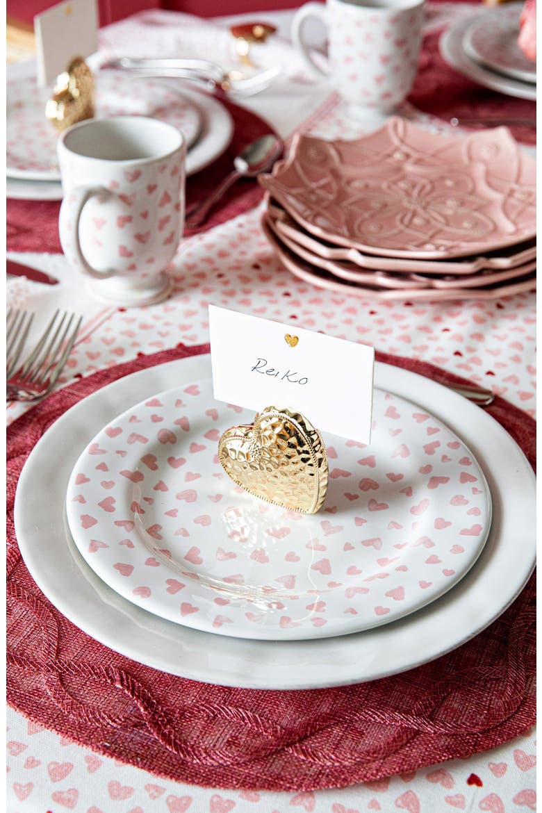 Berry & Thread Set of 4 Place Card Holders, Alternate, color, GOLD