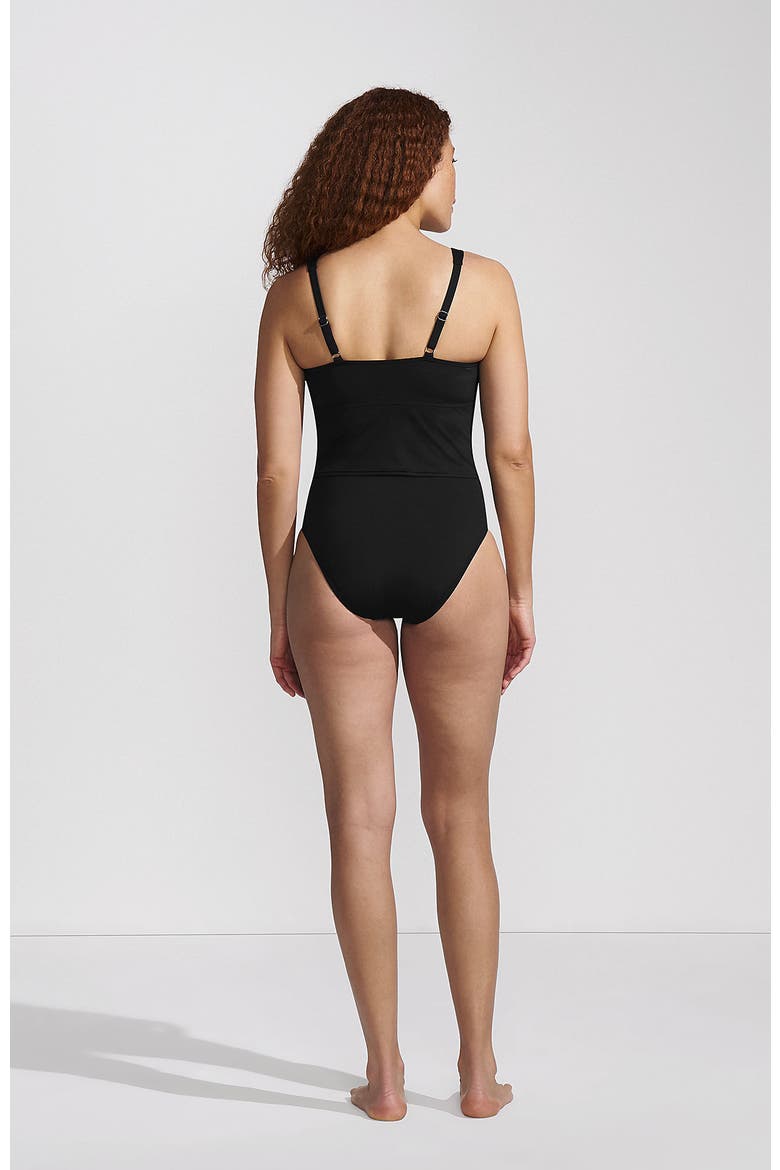 Cheeky High Waisted Bikini Bottoms, Alternate, color, Black