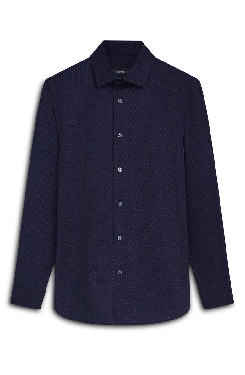 Bugatchi James OoohCotton<sup>®</sup> Dot Button-Up Shirt, Alternate, color, 