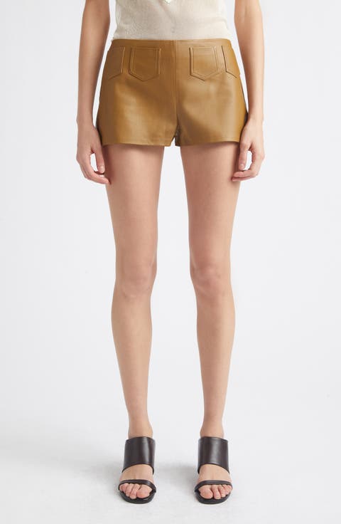 Suau Leather Shorts