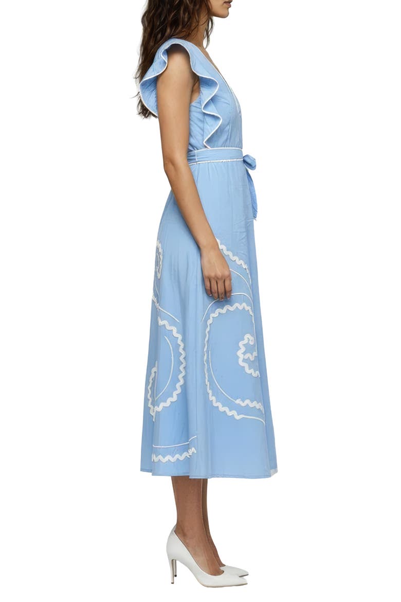 Meaghan Midi Dress, Alternate, color, ICE BLUE