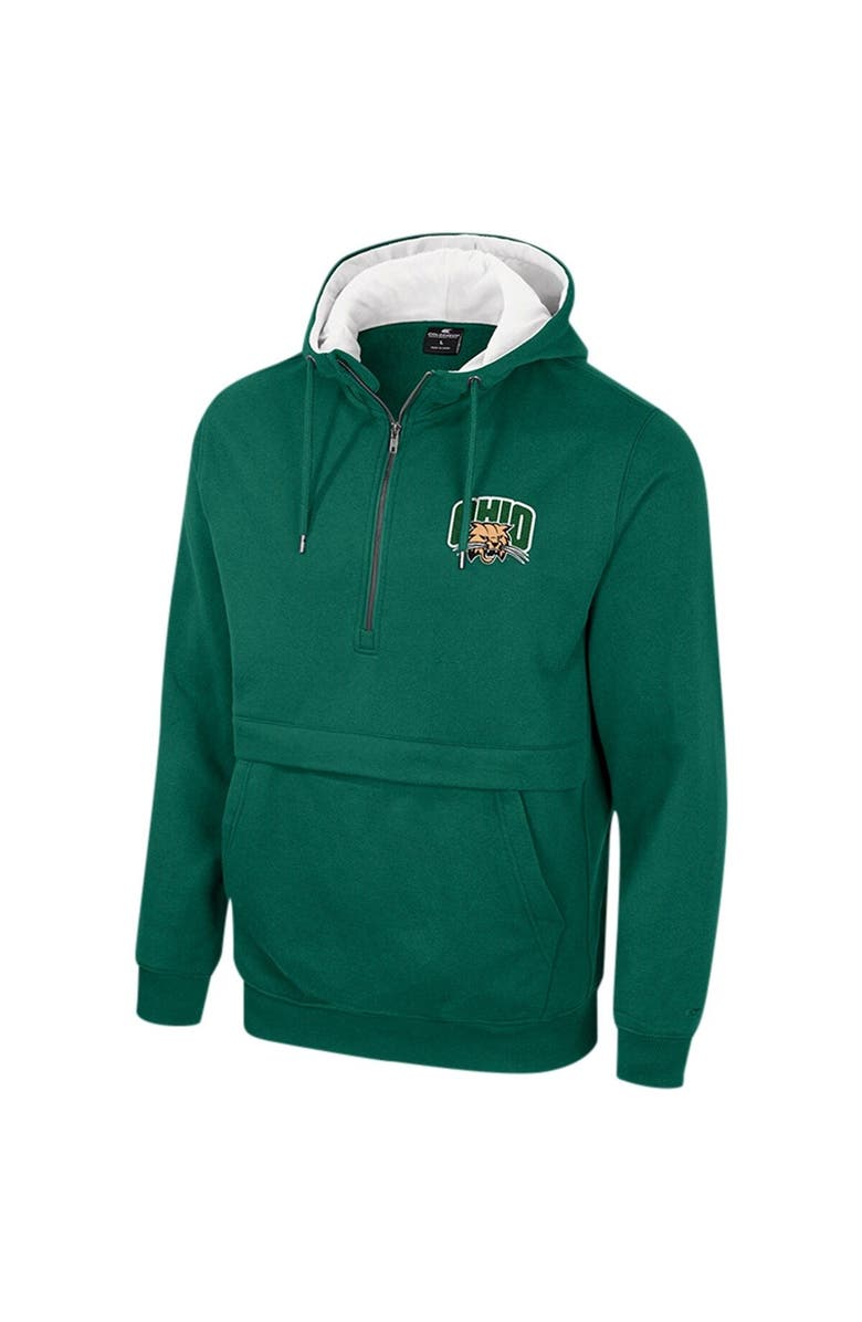 COLOSSEUM Men's Colosseum Green Ohio Bobcats Team Half-Zip Pullover Hoodie, Alternate, color, Green