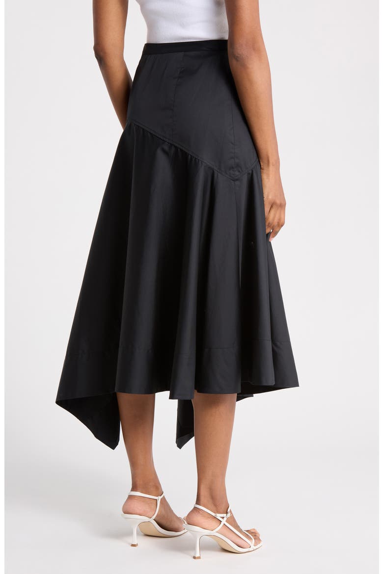 Annika High Waist Asymmetric Skirt, Alternate, color, NOIR