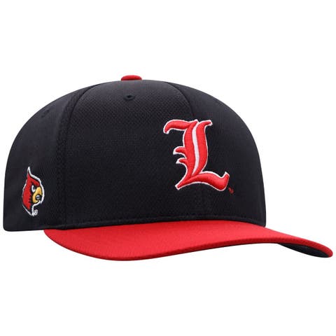 Men's Top of the World  Black Louisville Cardinals Reflex Fitted Hat