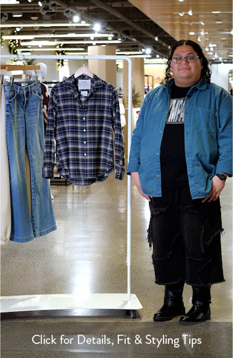 Eileen Plaid Relaxed Fit Button-Up Shirt, sales video thumbnail