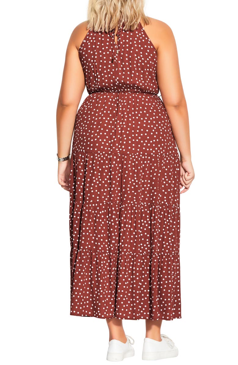 City Chic Polka Dot Dress, Alternate, color,