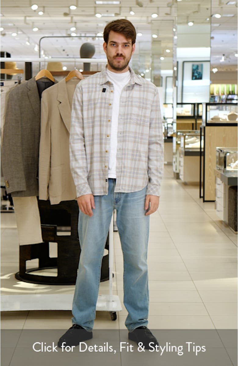 Sussex Plaid Stretch Cotton Button-Up Shirt, sales video thumbnail