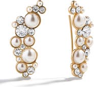 BaubleBar Effie Faux Pearl Ear Crawlers