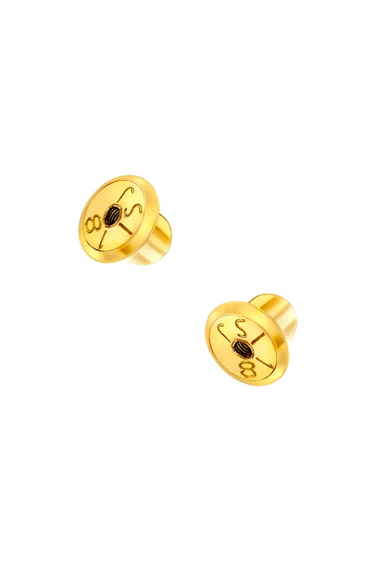 Yellow Gold Replacement Screw Backs, Main, color, Gold