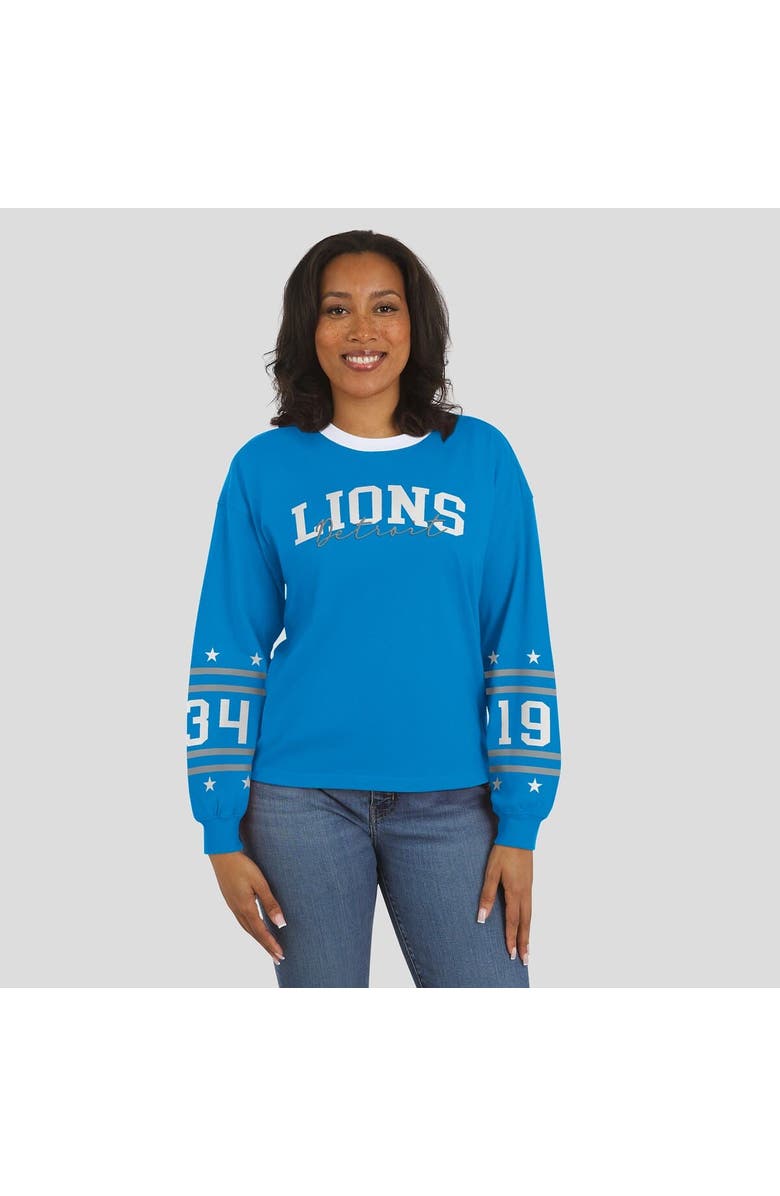 WEAR by Erin Andrews Women's WEAR by Erin Andrews  Blue Detroit Lions Sport Long-Sleeve T-Shirt, Alternate, color, Blue