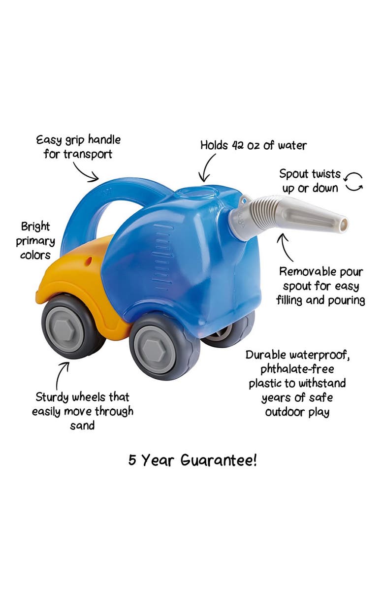 HABA Sand Play Tanker Truck & Funnel, Beach Trucks to Use in Sandbox for Toddlers 1-3, Construction Toys and Toddler Beach Toys for 18 Months and Up, Alternate, color, Multi