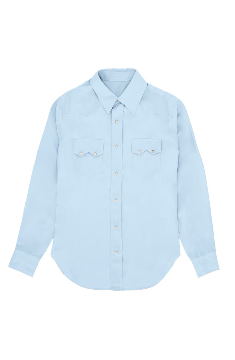 Fortela Toledo Silk Texan Shirt, Main, color, Light Blue