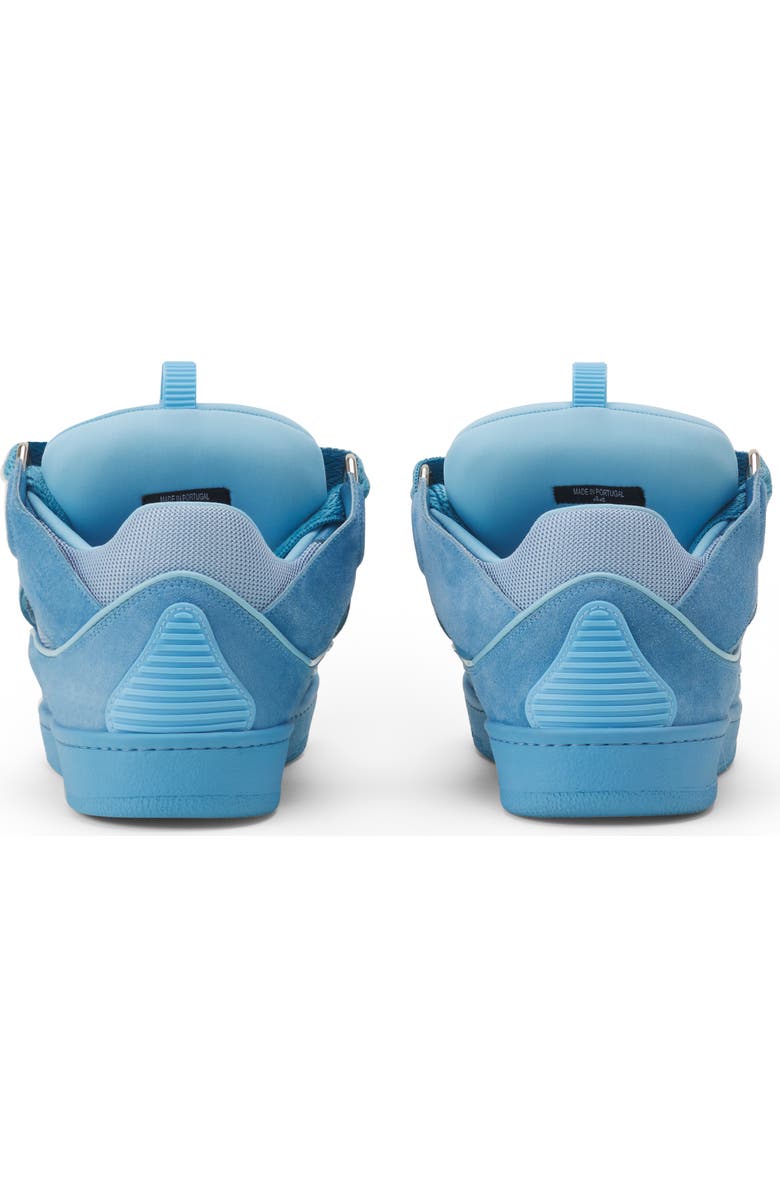 Lanvin Curb Monochrome Suede Sneakers, Alternate, color, Blue