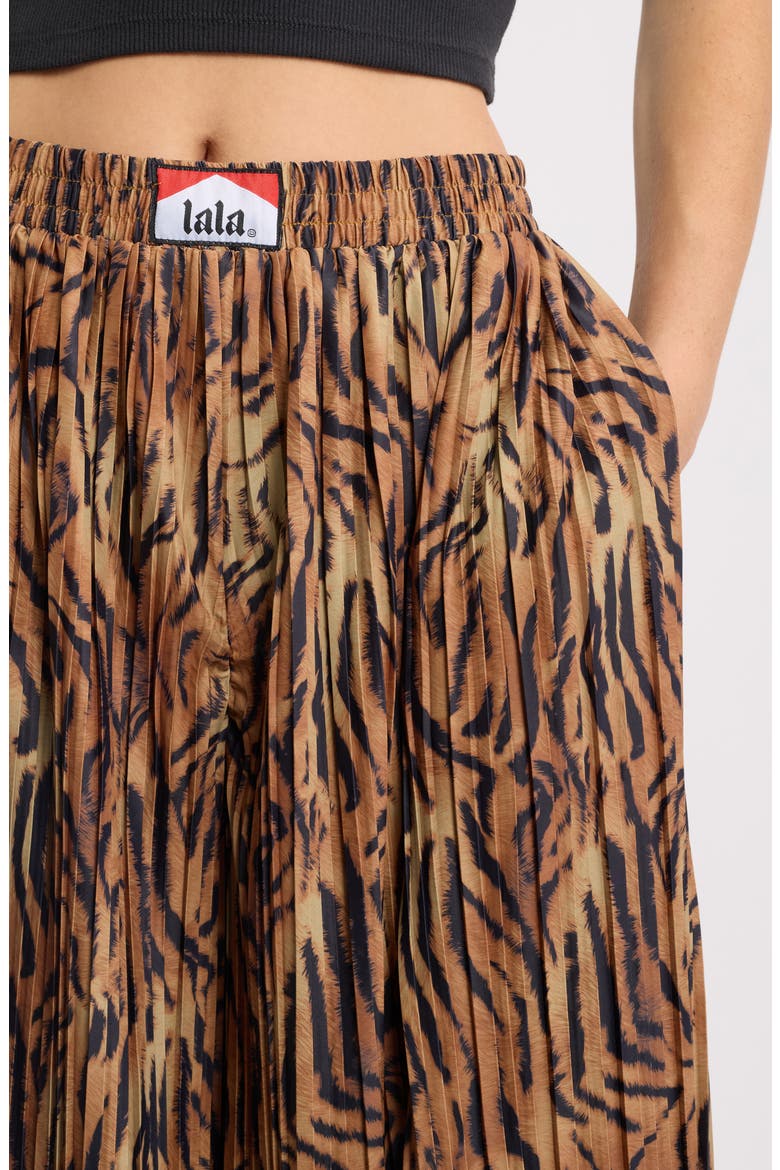 Pleated Wide Leg Pants, Alternate, color, TIGER
