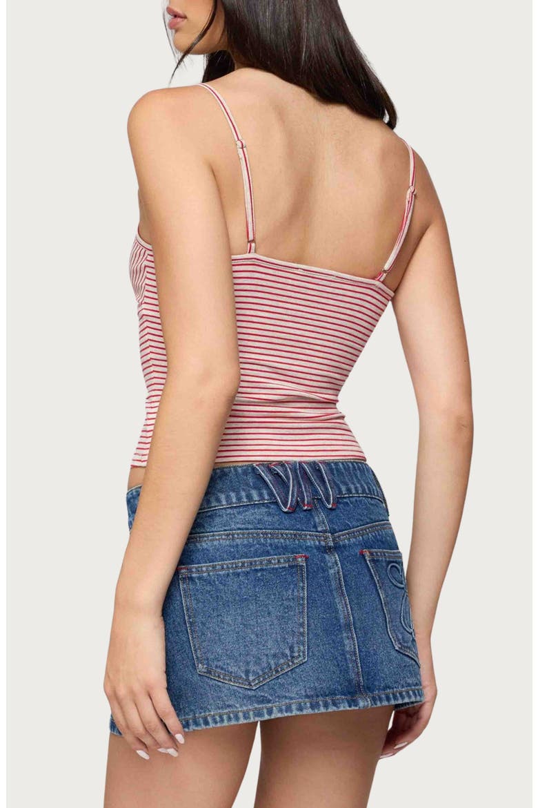 Tova Stripe Camisole, Alternate, color, RED-AND-BEIGE