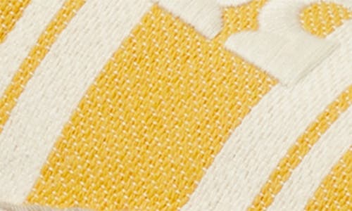 Tory Burch Double T Jacquard Espadrille In Yellow