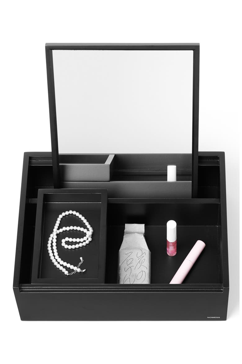 Personal Organizer Box, Alternate, color, BLACK