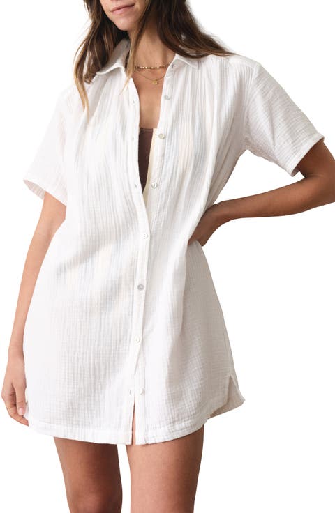 Bianca Organic Cotton Cover-Up Shirtdress