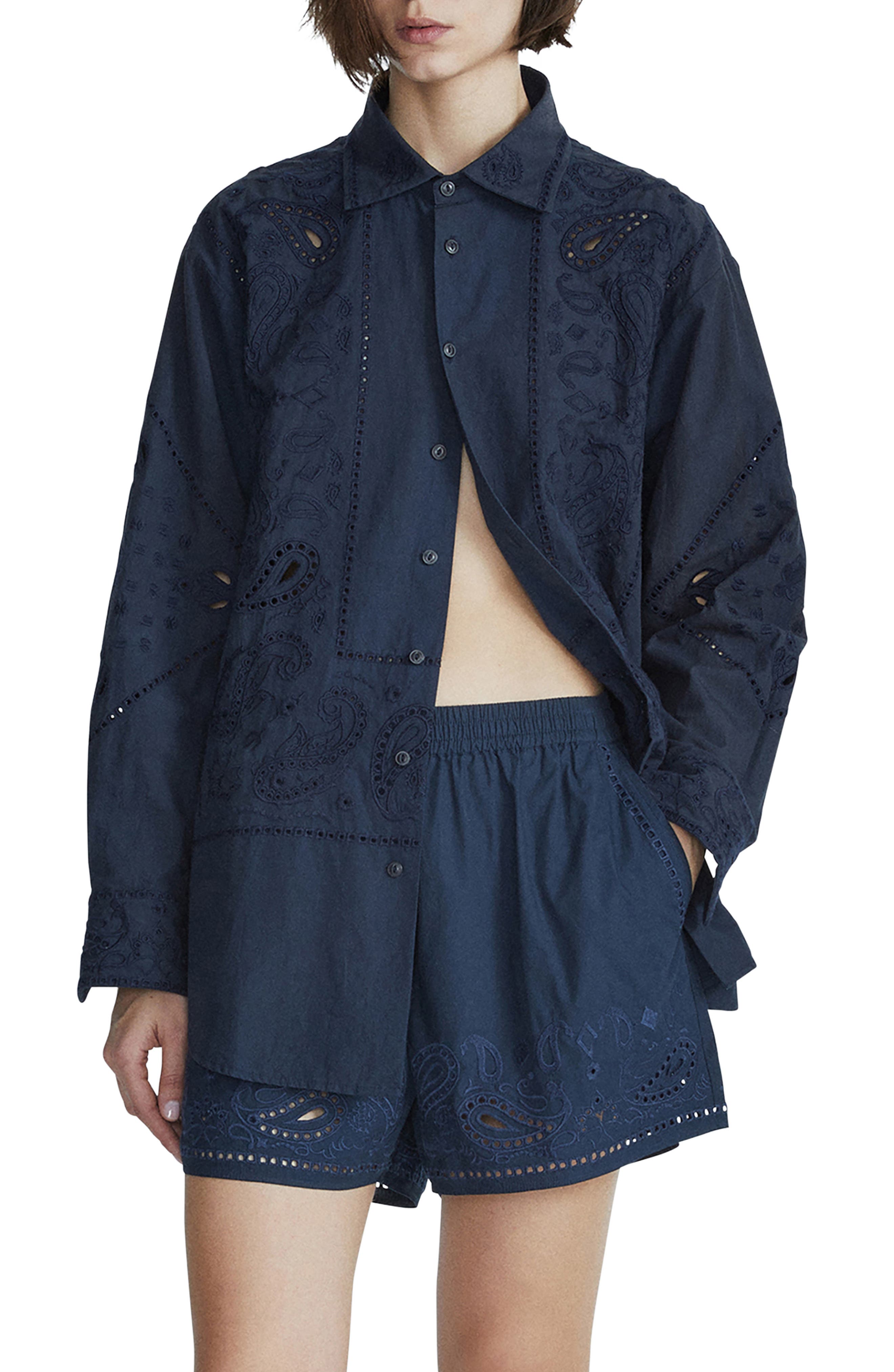 rag & bone Vivian Embroidered Shirt