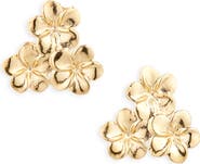 Kiara by Ki-ele Melia Trio Flower Bunch Stud Earrings