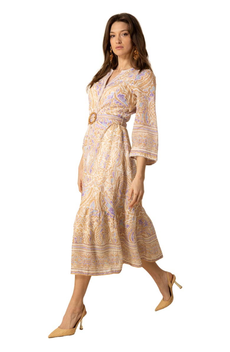 Hale Bob Davina Linen Dress, Alternate, color, 