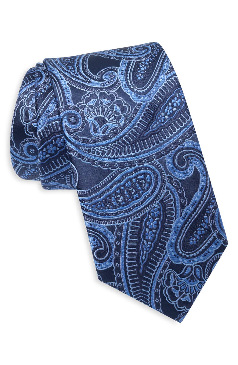 Tommy Hilfiger Adeline Paisley Tie, Main, color, Navy