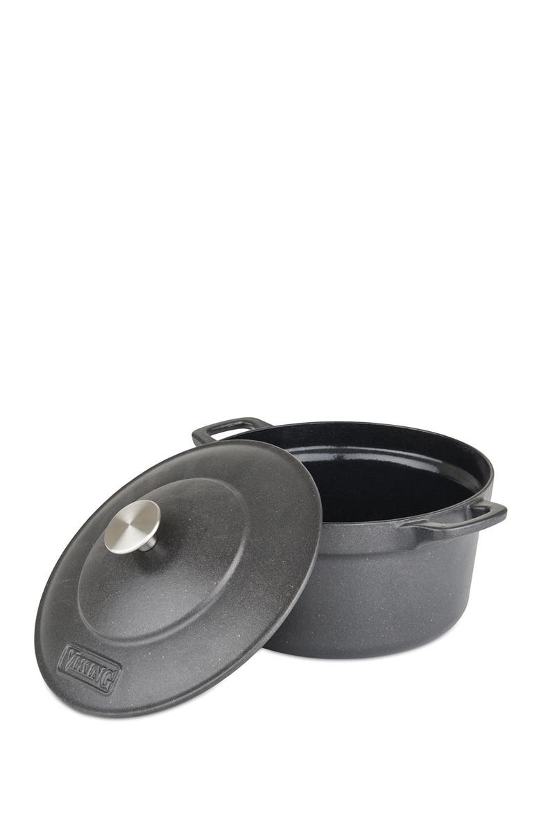 Viking 5-Quart Cast Iron Dutch Oven, Alternate, color, Black