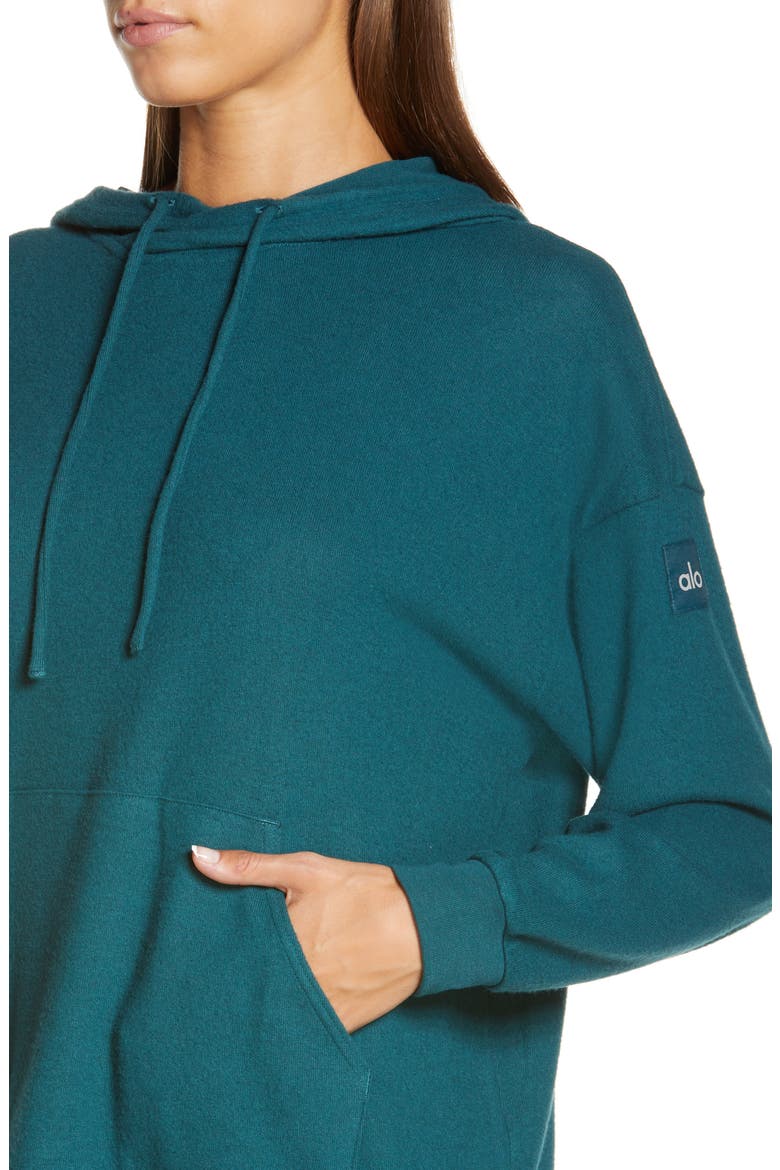 Cozy Hoodie, Alternate, color, GALACTIC TEAL