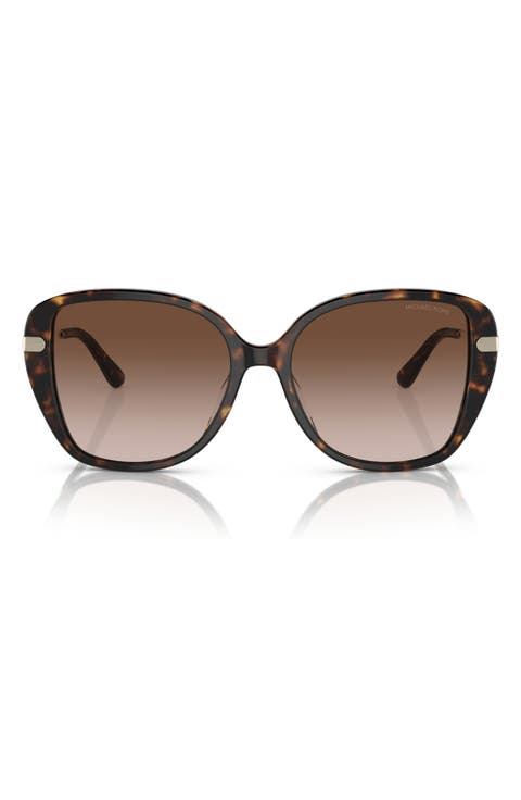 54mm Gradient Square Sunglasses