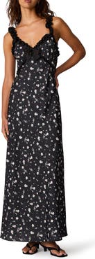 Steve Madden Lavern Floral Ruffle Maxi Dress