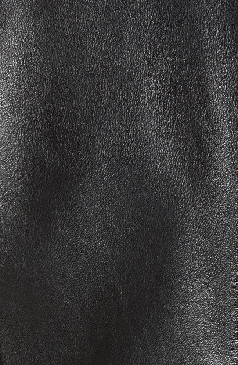 Bernardo Leather Moto Jacket, Alternate, color, 