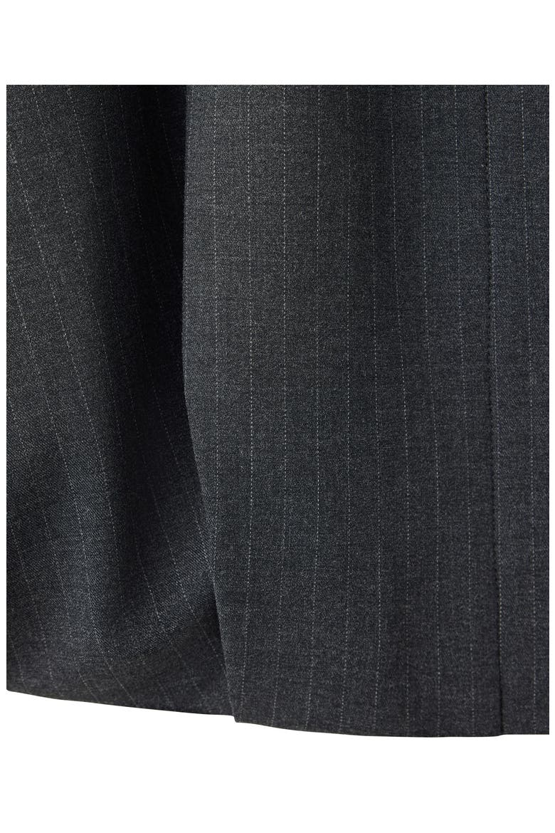 Pinstripe Bomber Jacket, Alternate, color, GREY