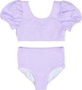 Florence Eiseman Gingham Puff Sleeve Bikini