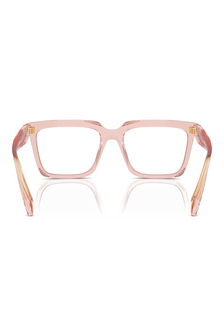 54mm Rectangular Optical Glasses, Alternate, color, PEACH
