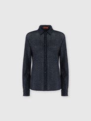 Missoni Viscose Lamé Shirt With Greek Key Motif