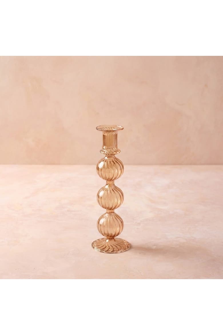 Nalia Amaranth Candlestick, Alternate, color, Amaranth