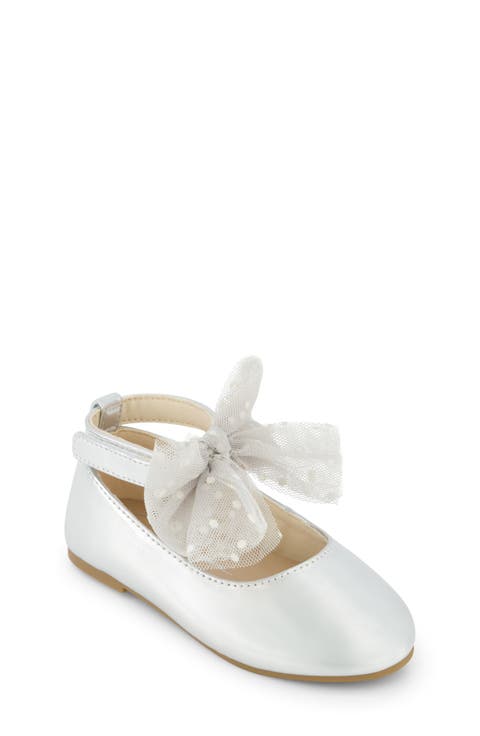 Kids' Amy Tulle Mary Jane Ballet Flat (Toddler & Walker)