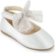 Jessica Simpson Kids' Amy Tulle Mary Jane Ballet Flat
