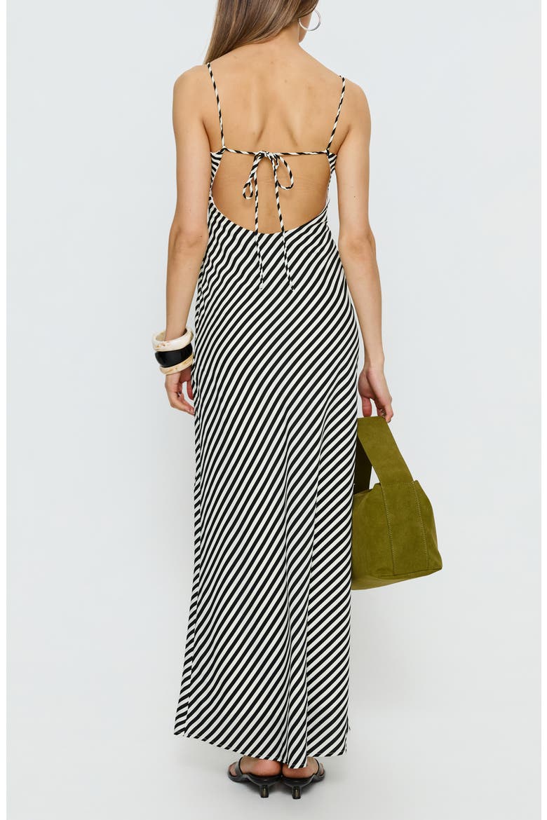 Lesondo V-Neck Maxi Dress, Alternate, color, BLACK