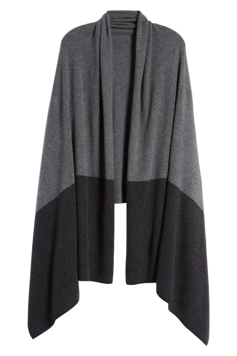 Cashmere Wrap, Alternate, color, GREY DARK HEATHER COMBO