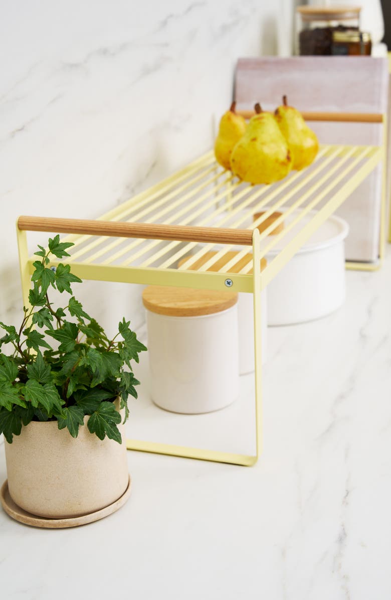 Yamazaki Countertop Wire Shelf, Alternate, color, Yellow
