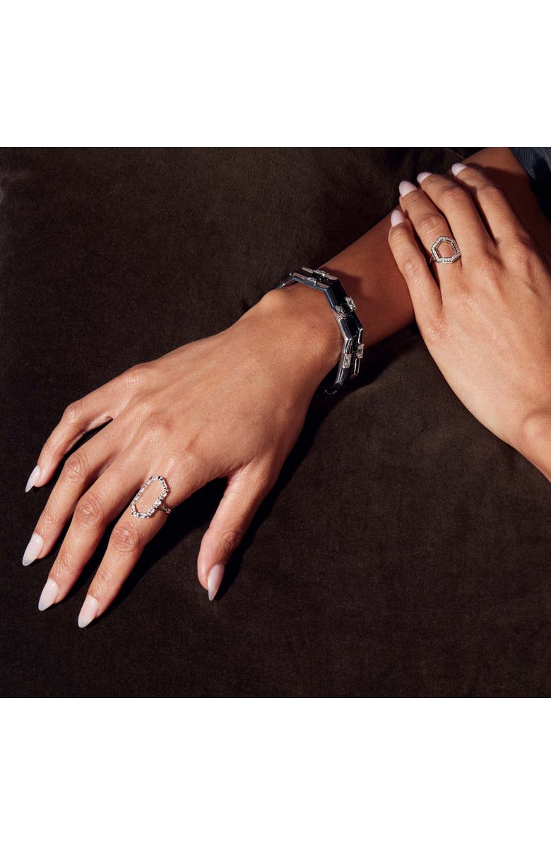 Ora Ana The James Ring, Alternate, color, Sterling Silver/White Cz