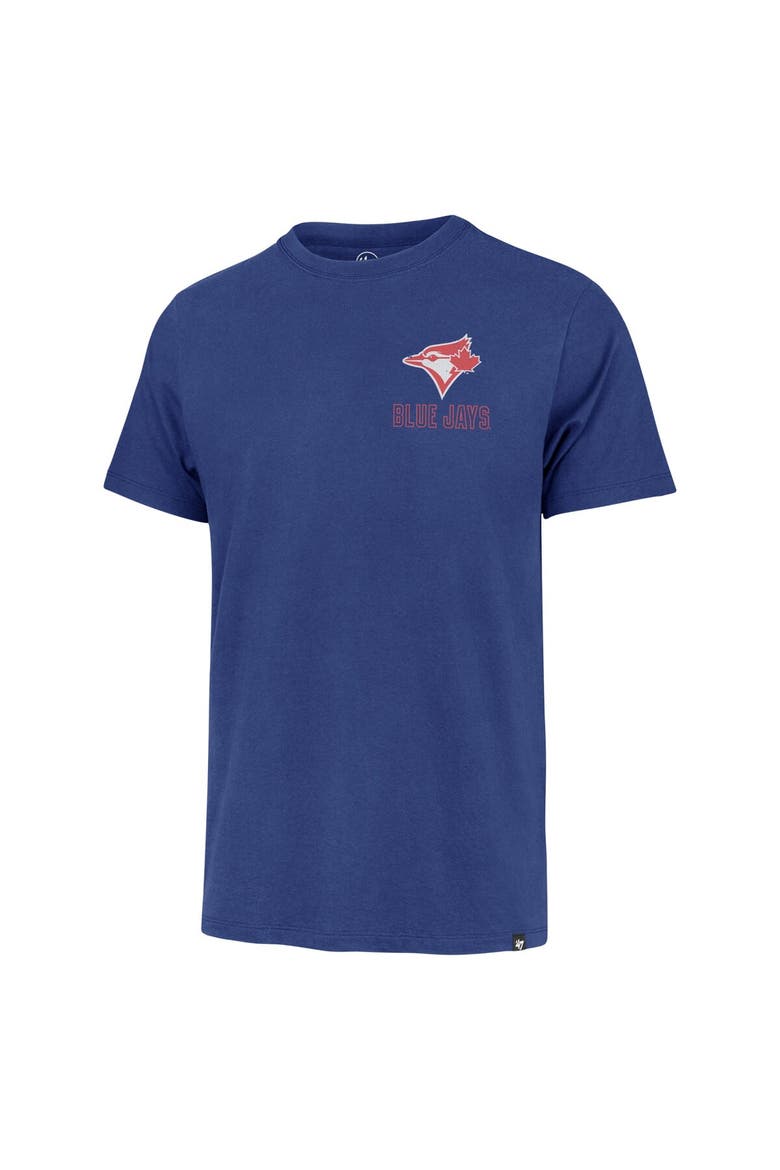 Men's '47 Royal Toronto Blue Jays Hang Back Franklin T-Shirt, Alternate, color, Royal