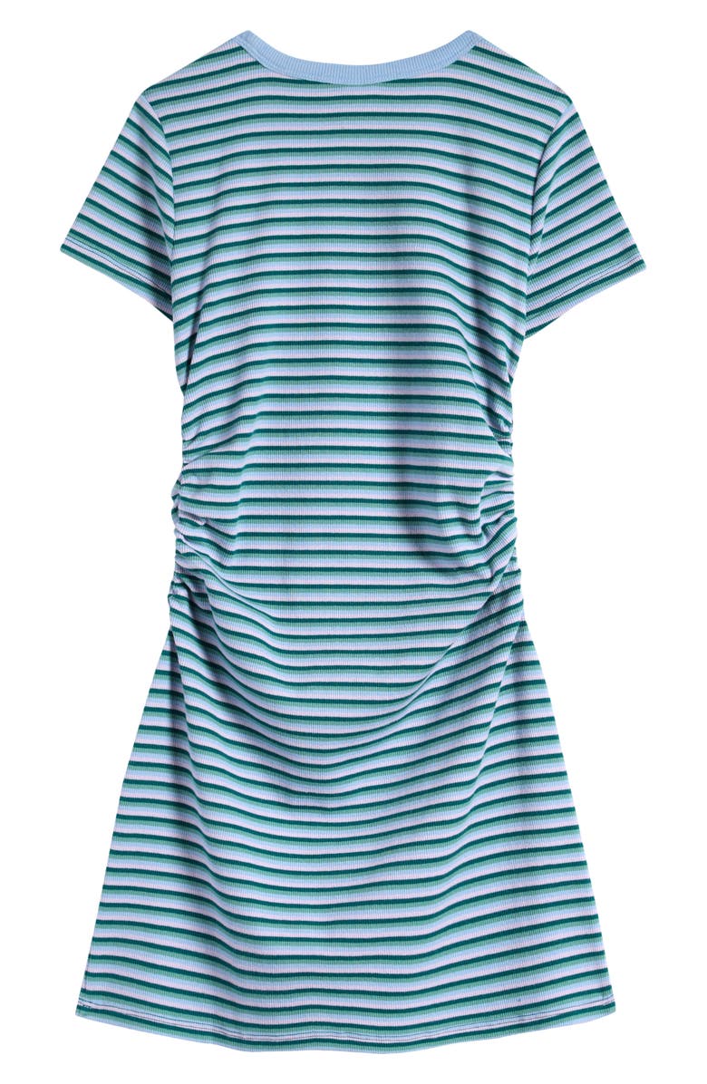 Treasure & Bond Kids' Stripe Ruched T-Shirt Dress, Alternate, color, 