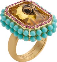 Kurt Geiger London Eagle Head Cocktail Ring