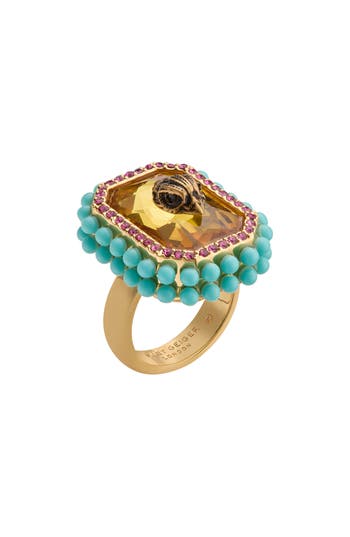 KURT GEIGER KURT GEIGER LONDON EAGLE HEAD COCKTAIL RING