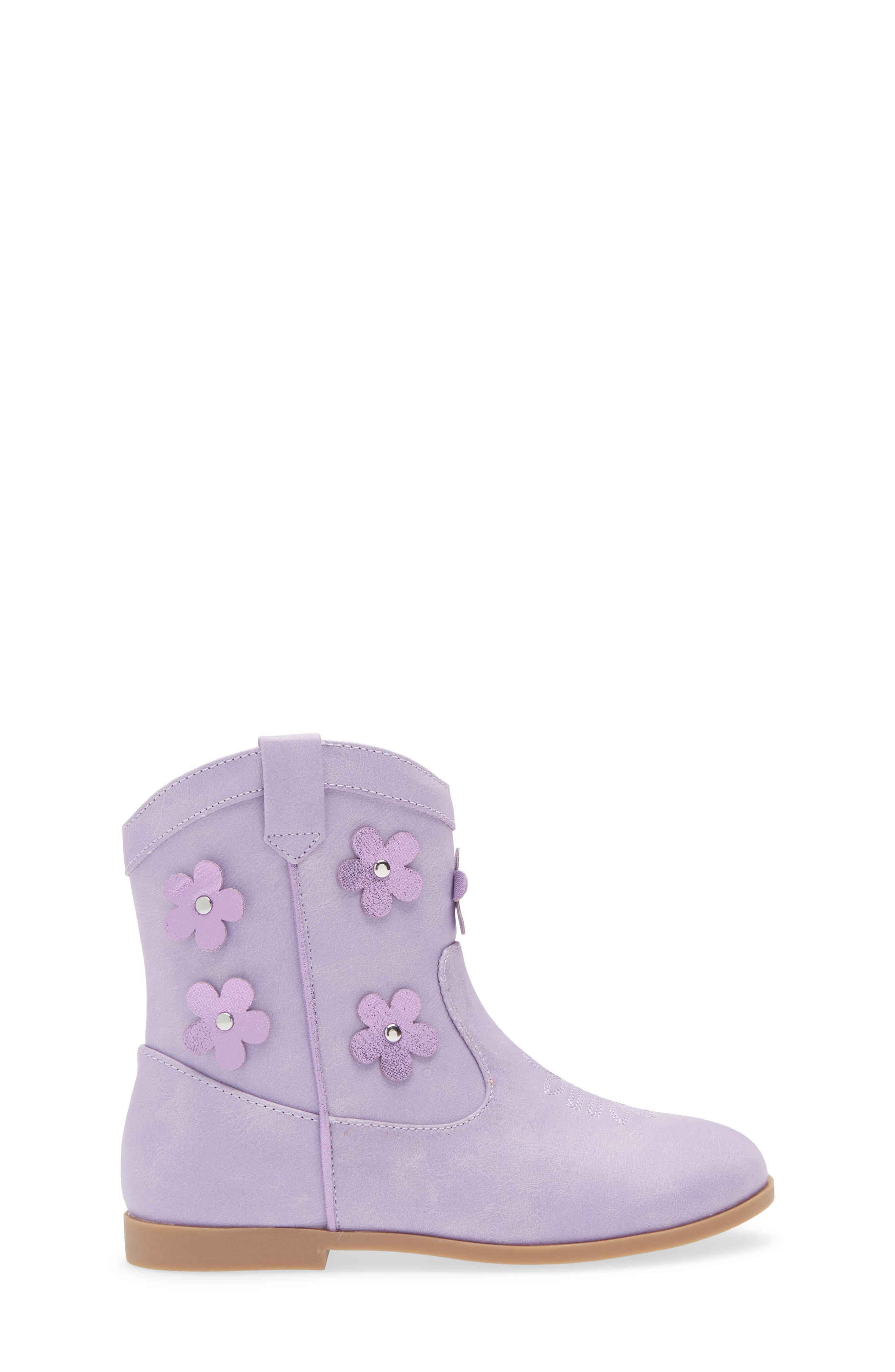 Tucker + Tate Kids' Gabriella Flower Bootie, Alternate, color, Purple